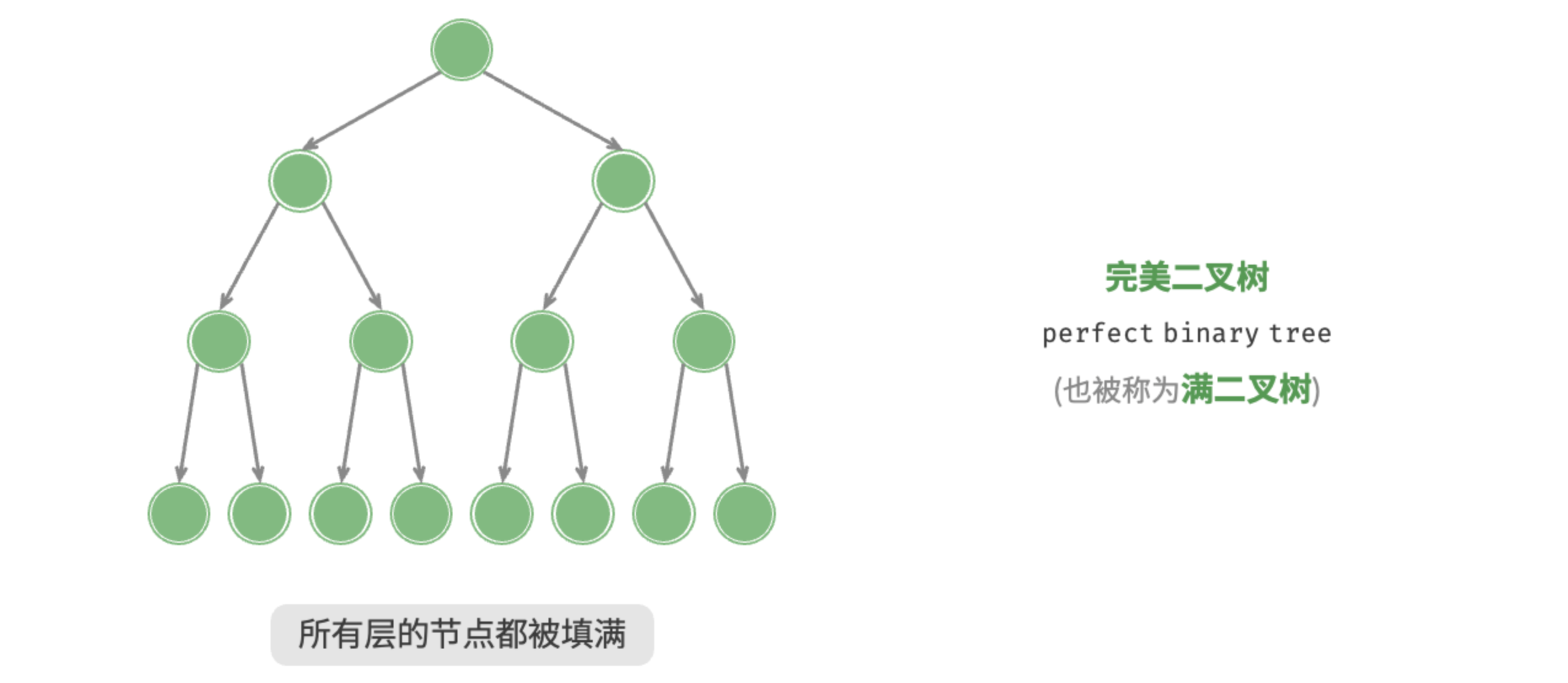 图 7-4 完美二叉树