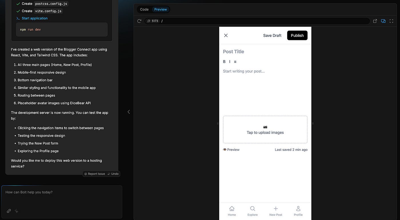 The first add/edit post page creation from Bolt