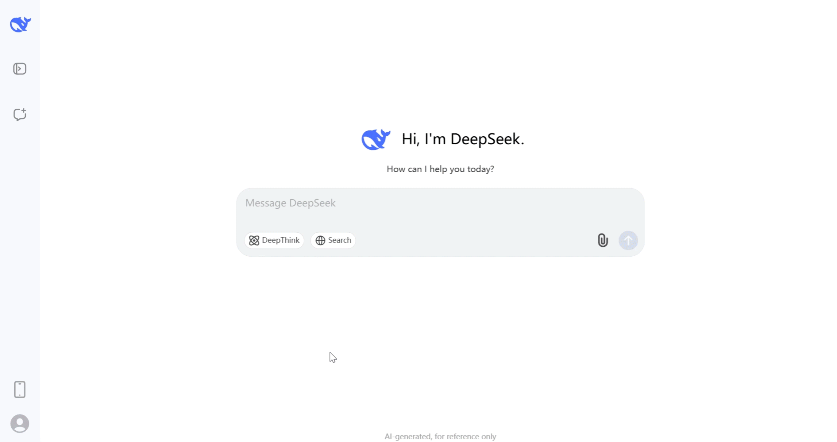 Here's a look at DeepSeek doing its thing