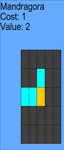 Card from Blue’s view:The same card from blue's point of view. Notice the rows don't flip, but the columns do