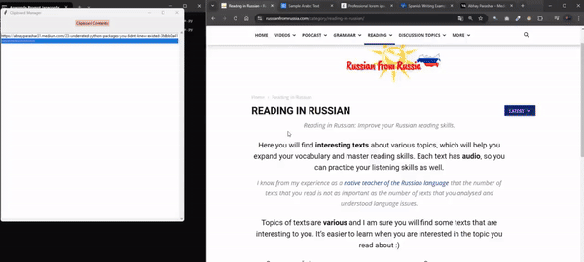 Clipboard 2.0 Output — GIF Created By Author